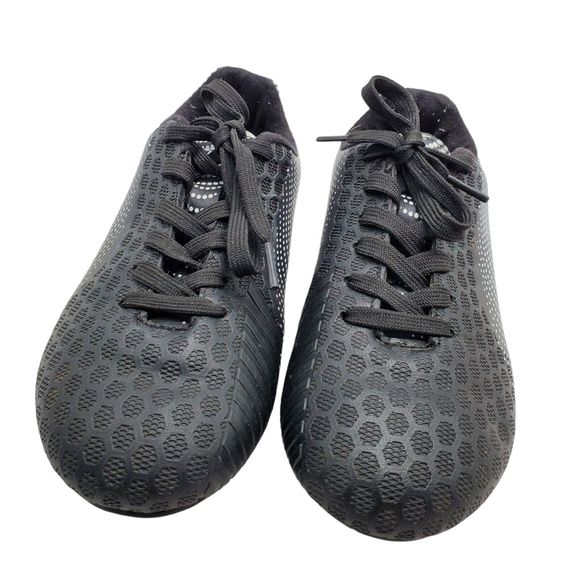 Vizari Junior Kids Size 2 Youth Stealth FG Black & White Soccer Cleats Football - Picture 1 of 10